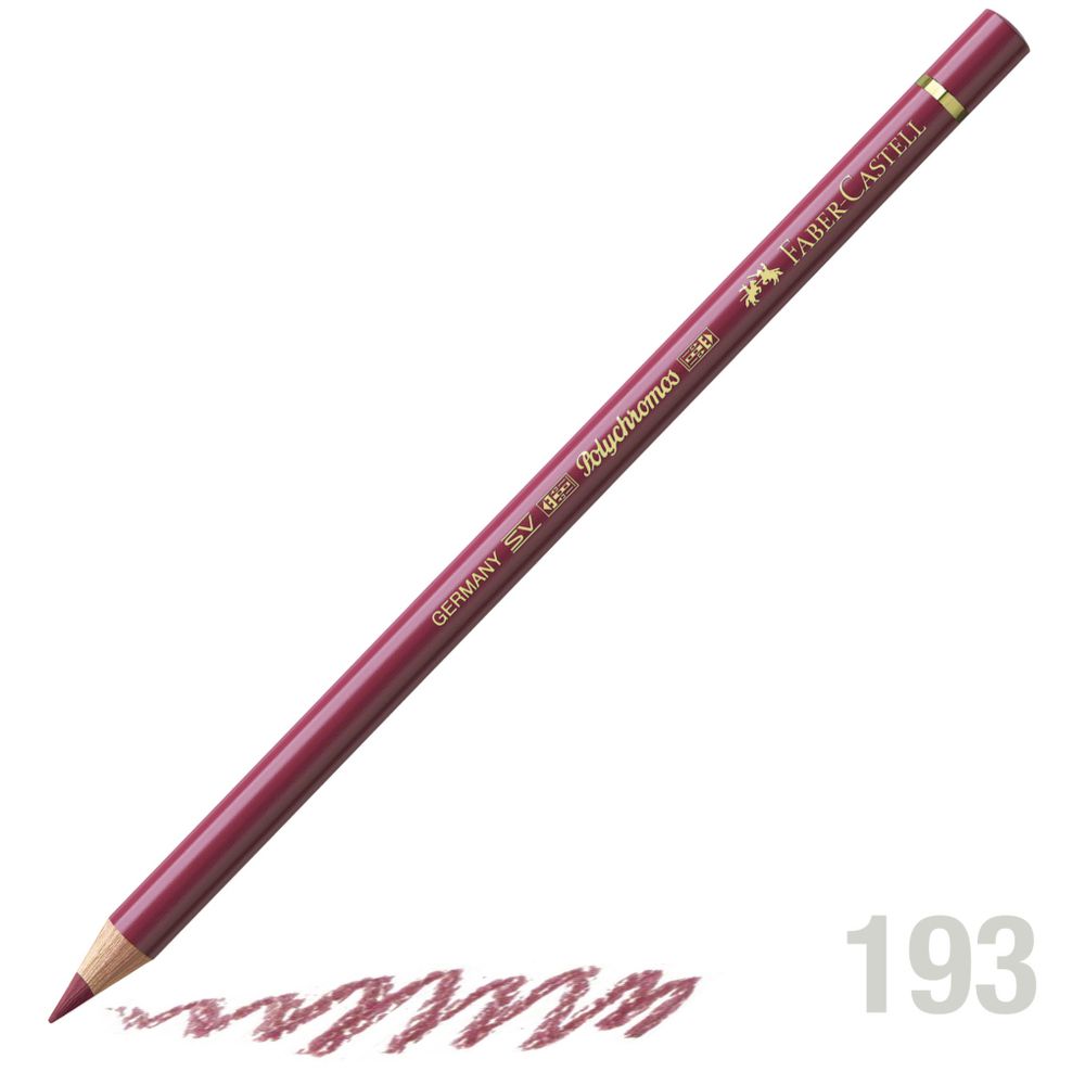 مداد رنگی فابرکاستل پلی کروم تکی کد 193 - Burnt Carmine
