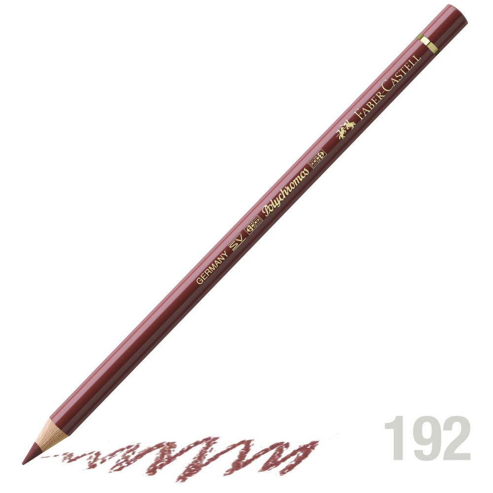مداد رنگی فابرکاستل پلی کروم تکی کد 192 - Indian Red