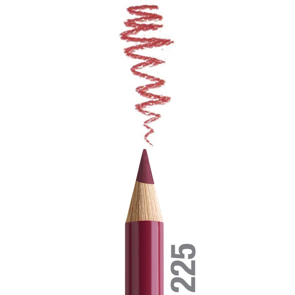 مداد رنگی فابرکاستل پلی کروم تکی کد 225 - Dark Red