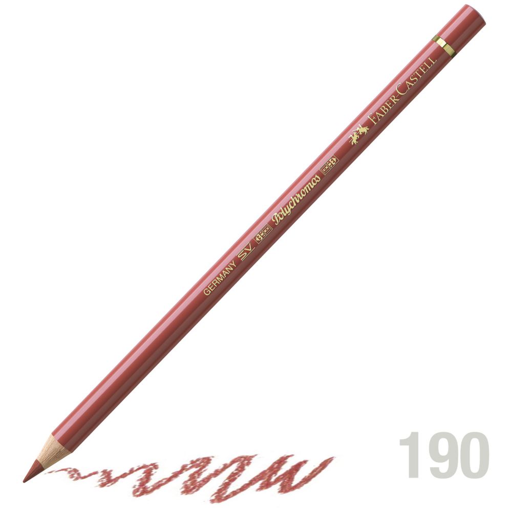 مداد رنگی فابرکاستل پلی کروم تکی کد 190 - Venetian Red