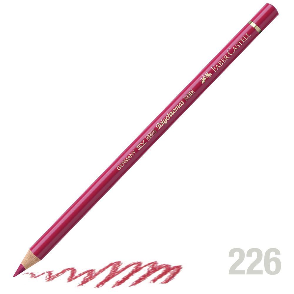 مداد رنگی فابرکاستل پلی کروم تکی کد 226 - Alizarin Crimson