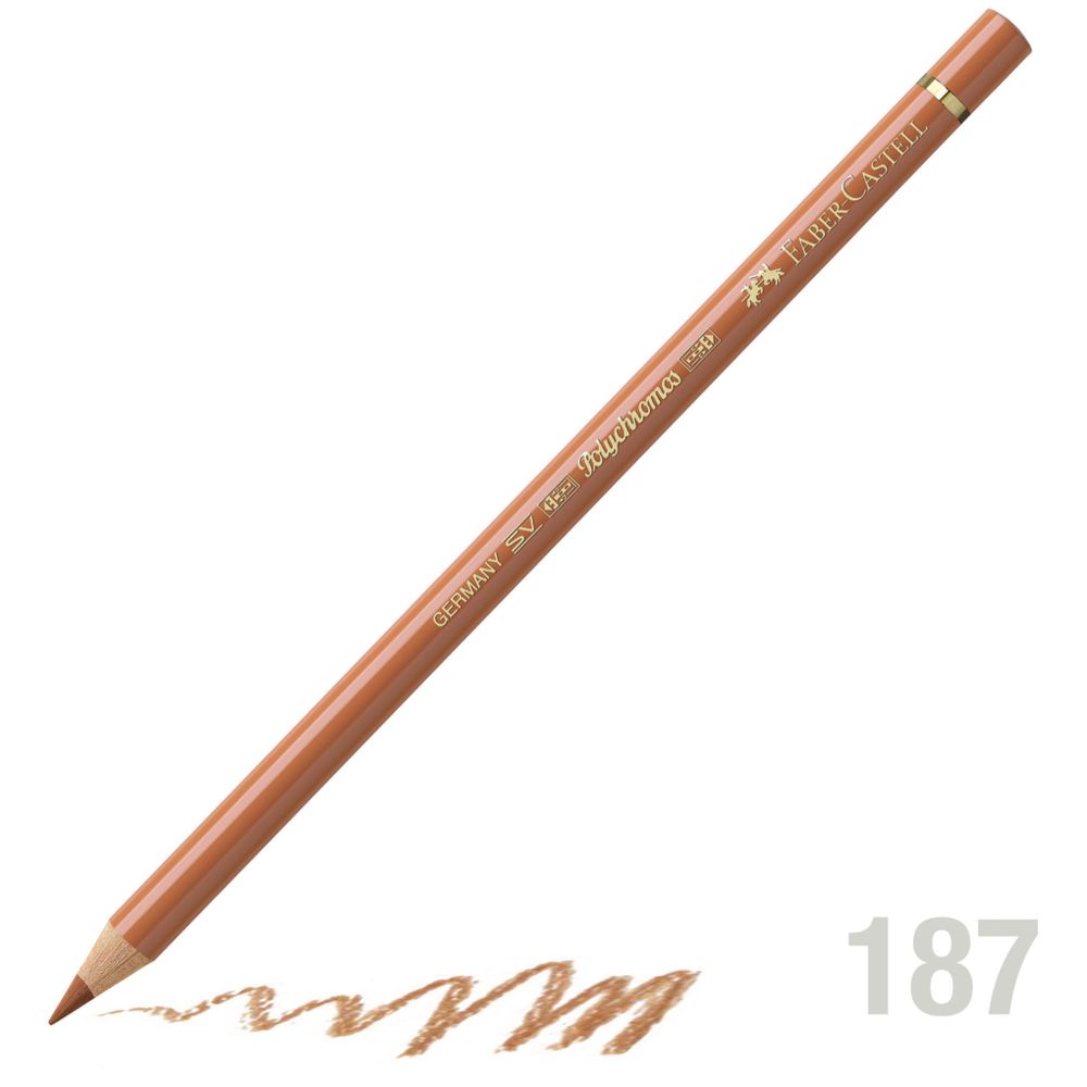 مداد رنگی فابرکاستل پلی کروم تکی کد 187 - Burnt Ochre