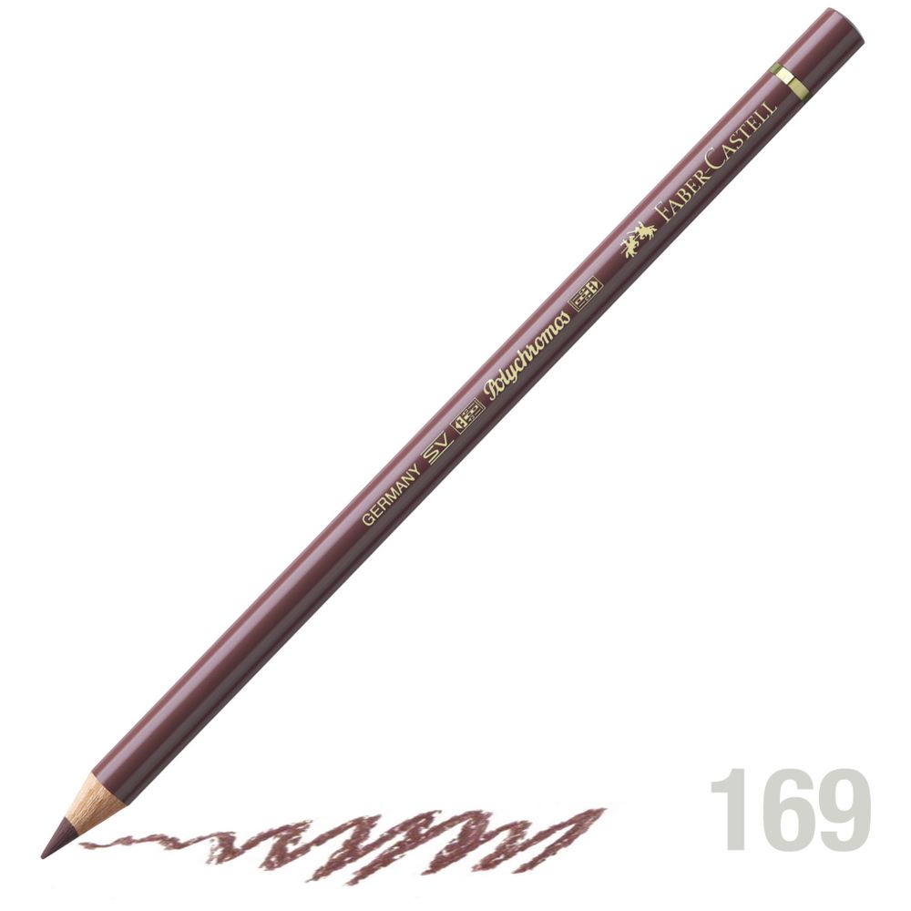 مداد رنگی فابرکاستل پلی کروم تکی کد 169 - Caput Mortuum