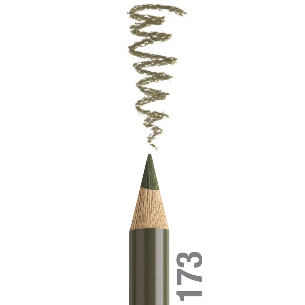 مداد رنگی فابرکاستل پلی کروم تکی کد 173 - Olive Green Yellowish