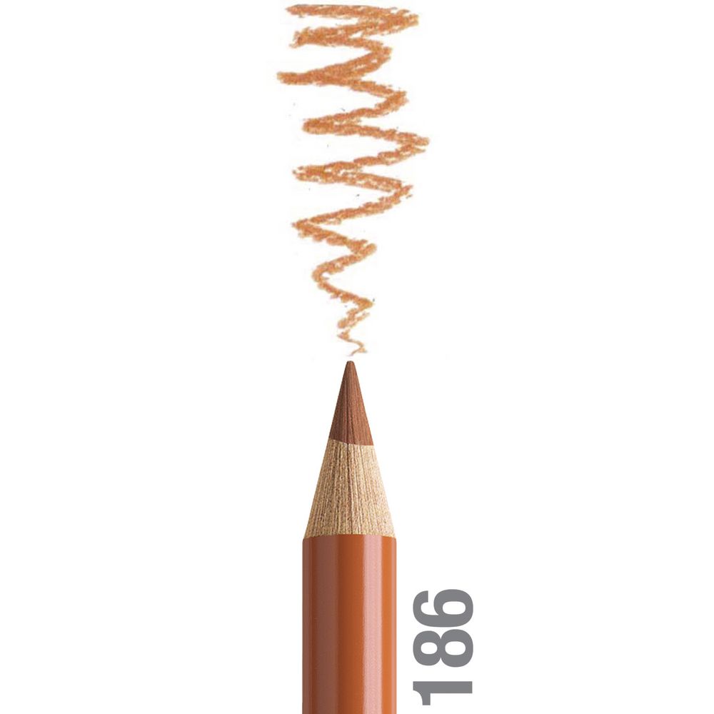 مداد رنگی فابرکاستل پلی کروم تکی کد 186 - Terracotta
