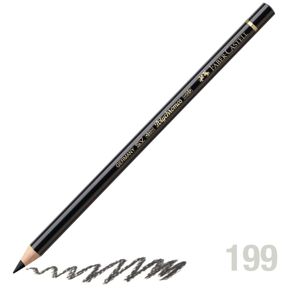مداد رنگی فابرکاستل پلی کروم تکی کد 199 - Black
