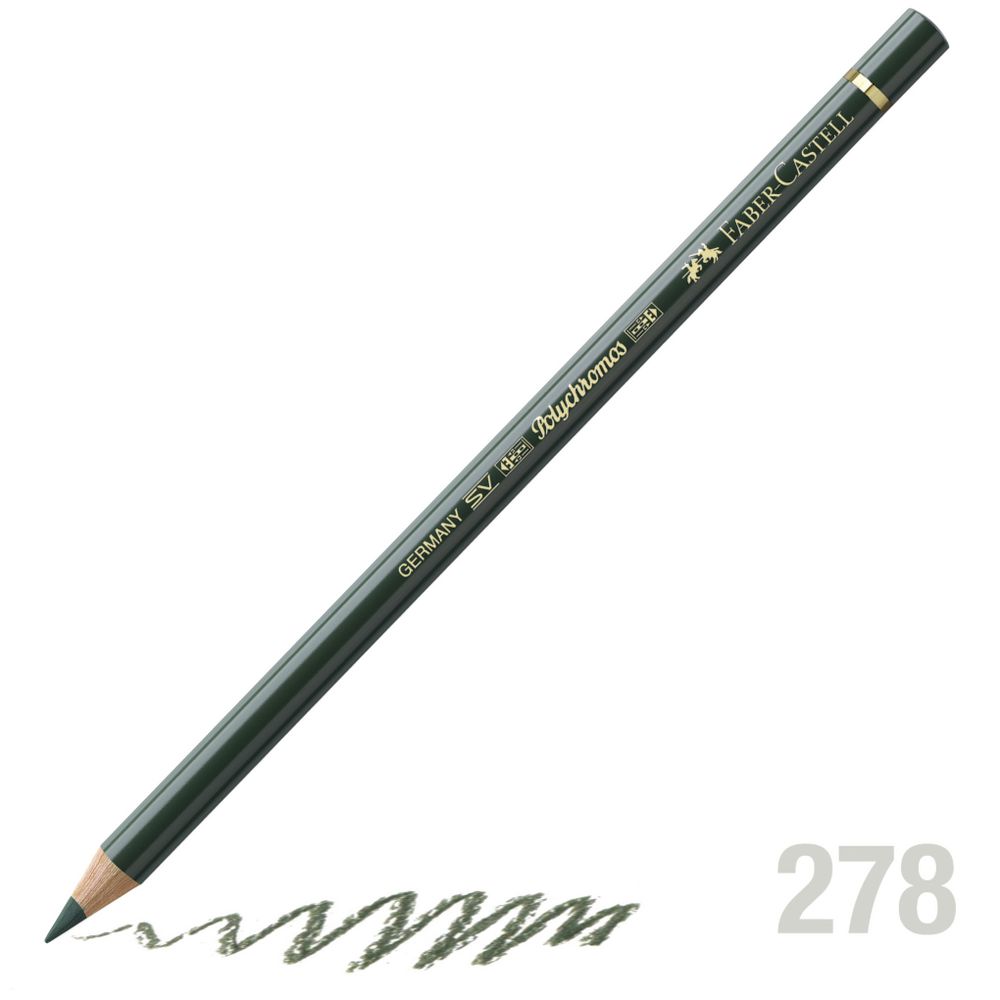 مداد رنگی فابرکاستل پلی کروم تکی کد 278 - Chrome Oxide Green