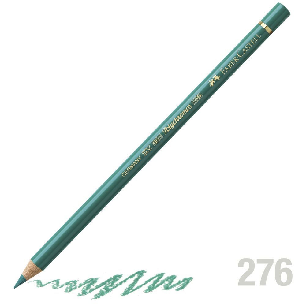 مداد رنگی فابرکاستل پلی کروم تکی کد 276 - Chrome Oxide Green Fiery
