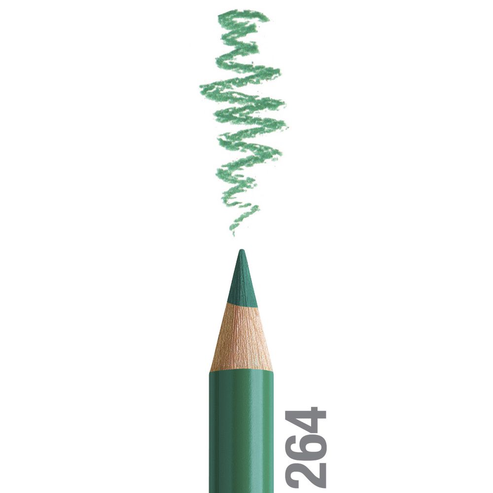 مداد رنگی فابرکاستل پلی کروم تکی کد 264 - Dark Phthalo Green