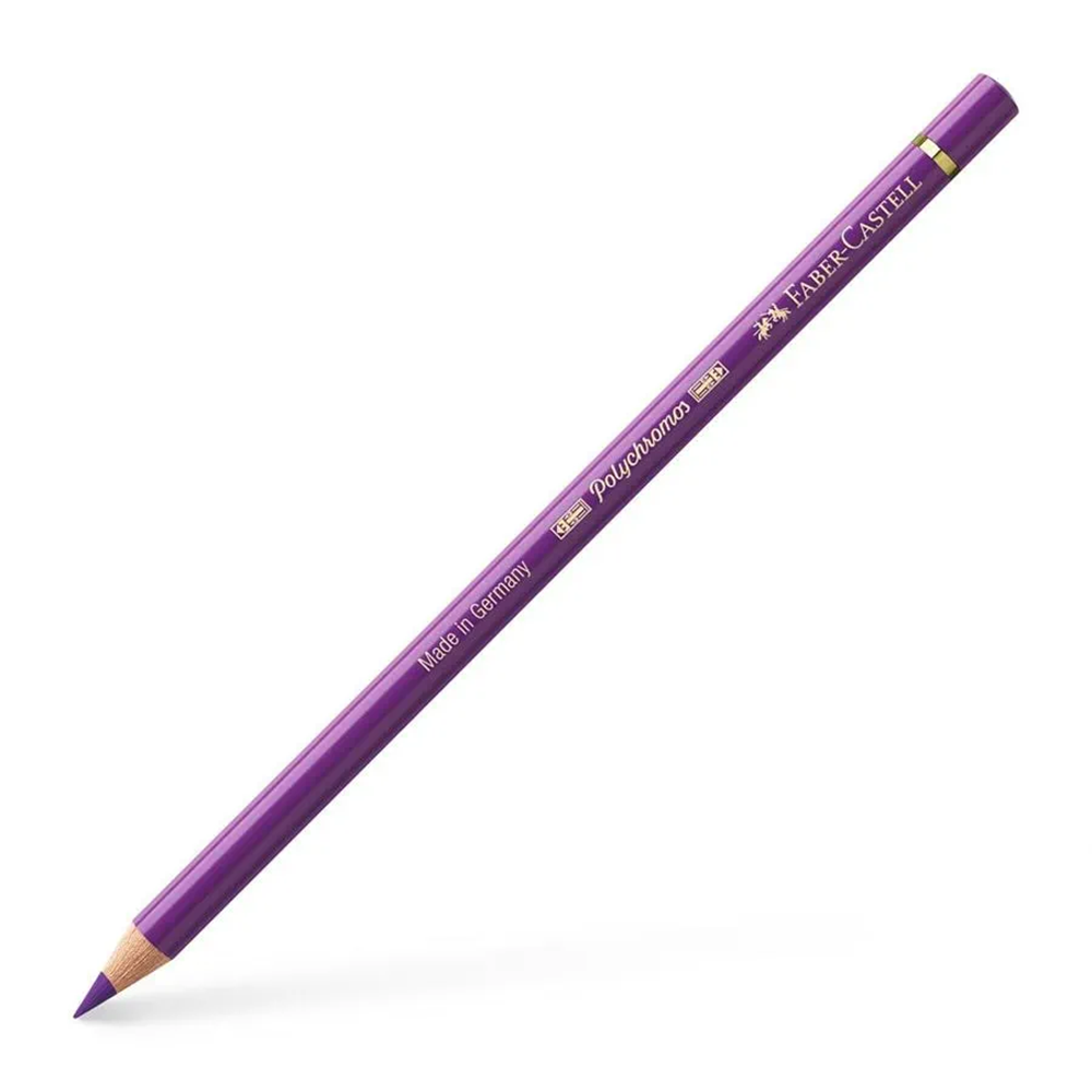مداد رنگی فابرکاستل پلی کروم تکی کد 160 - Manganese Violet
