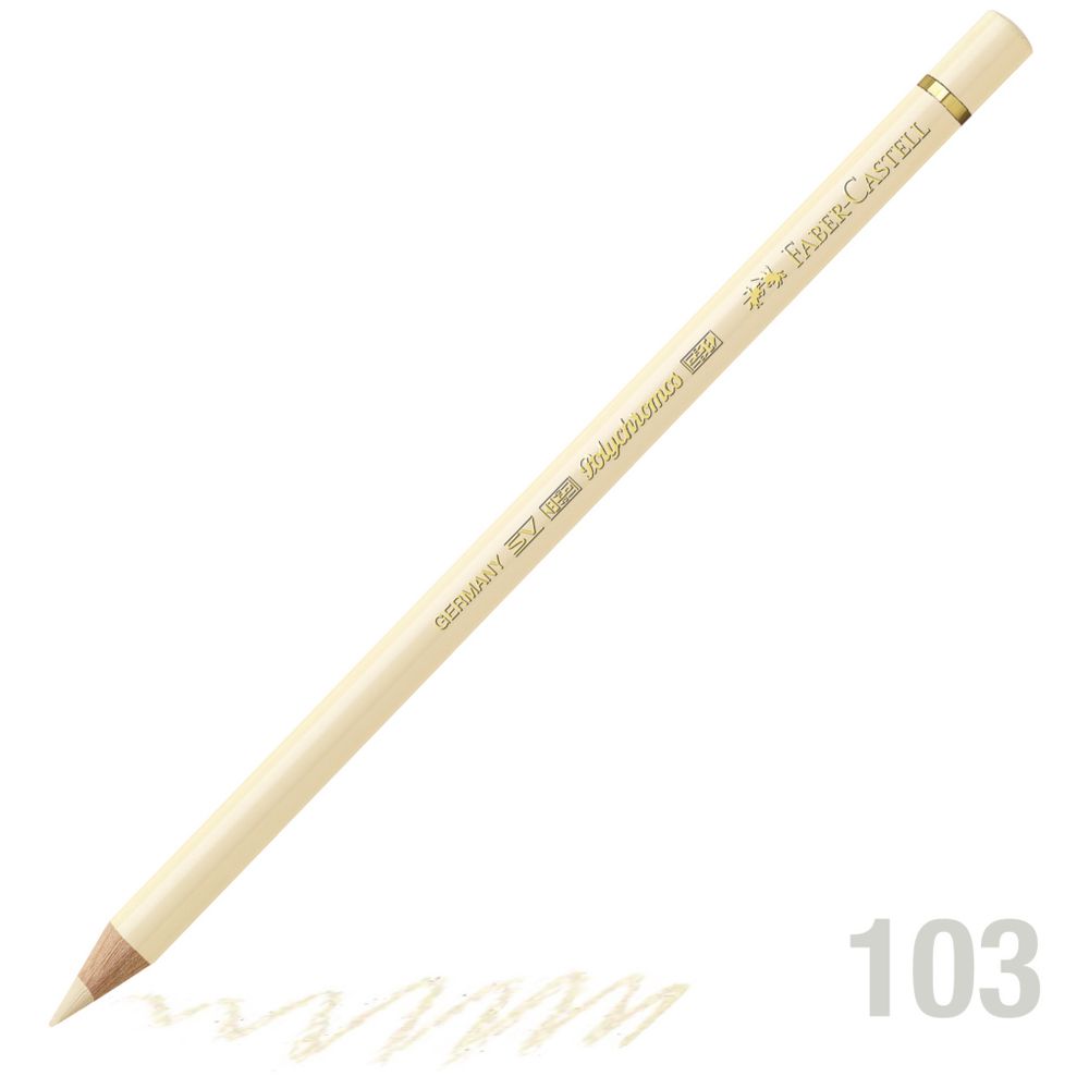 مداد رنگی فابرکاستل پلی کروم تکی کد Ivory - 103