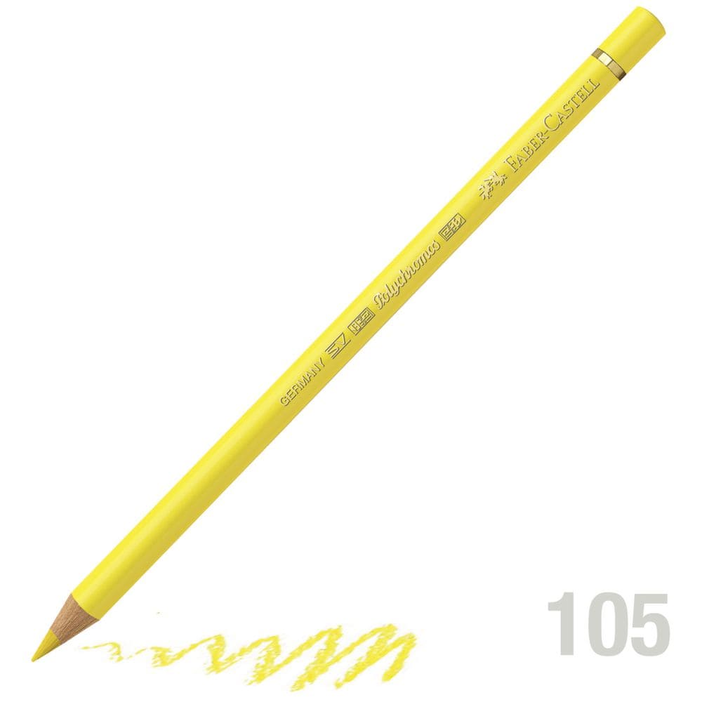 مداد رنگی فابرکاستل پلی کروم تکی کد 105 - Light Cadmium Yellow