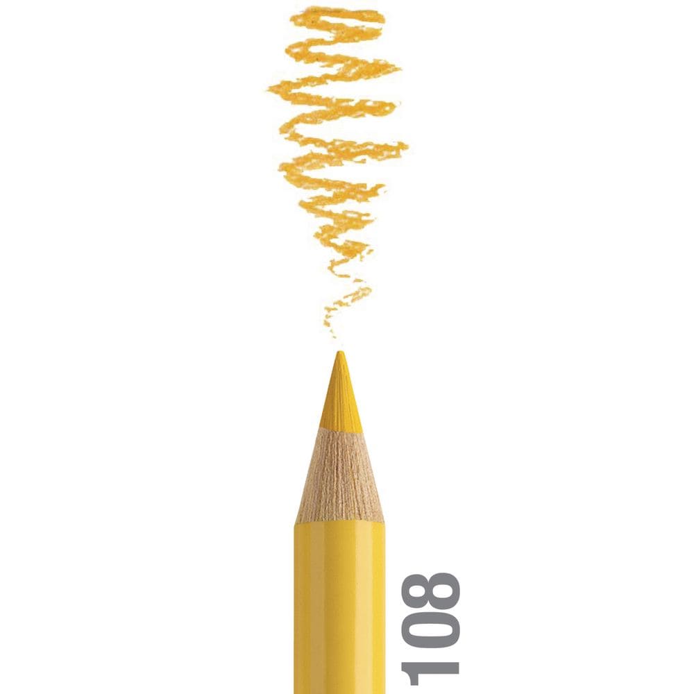 مداد رنگی فابرکاستل پلی کروم تکی کد 108 - Dark Cadmium Yellow