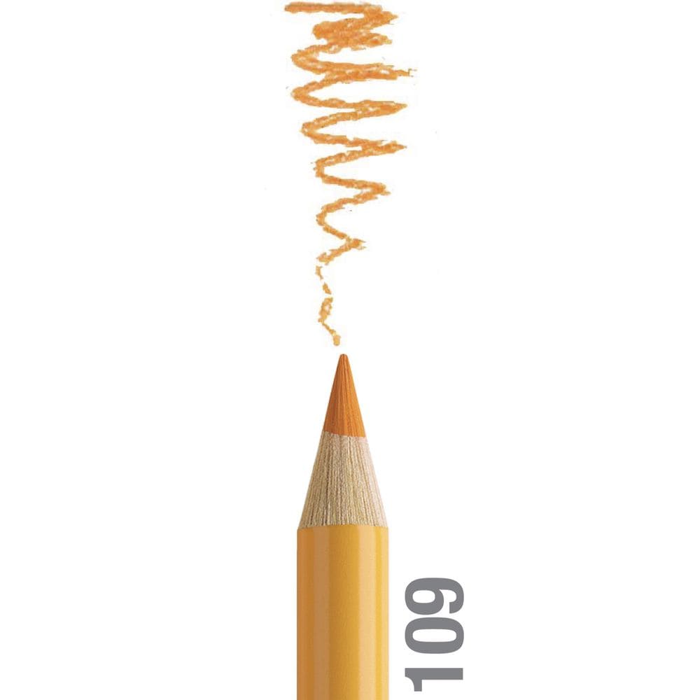 مداد رنگی فابرکاستل پلی کروم تکی کد 109 - Dark Chrome Yellow