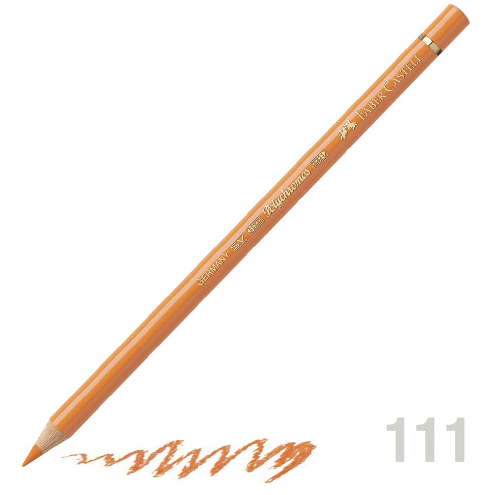 مداد رنگی فابرکاستل پلی کروم تکی کد 111 - Cadmium Orange
