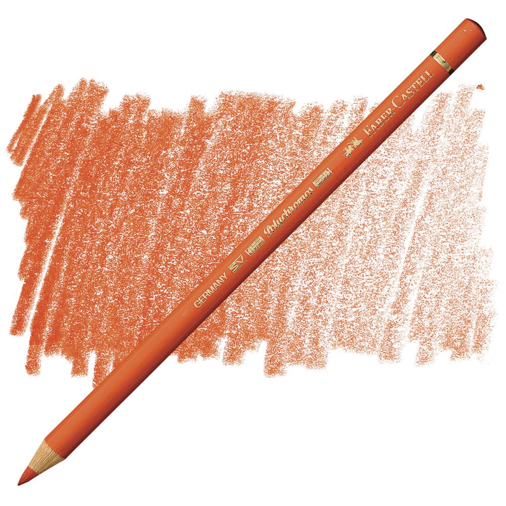 مداد رنگی فابرکاستل پلی کروم تکی کد 115 - Dark Cadmium Orange