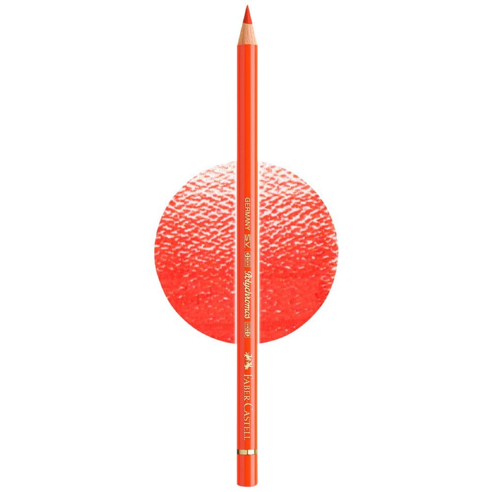 مداد رنگی فابرکاستل پلی کروم تکی کد 115 - Dark Cadmium Orange