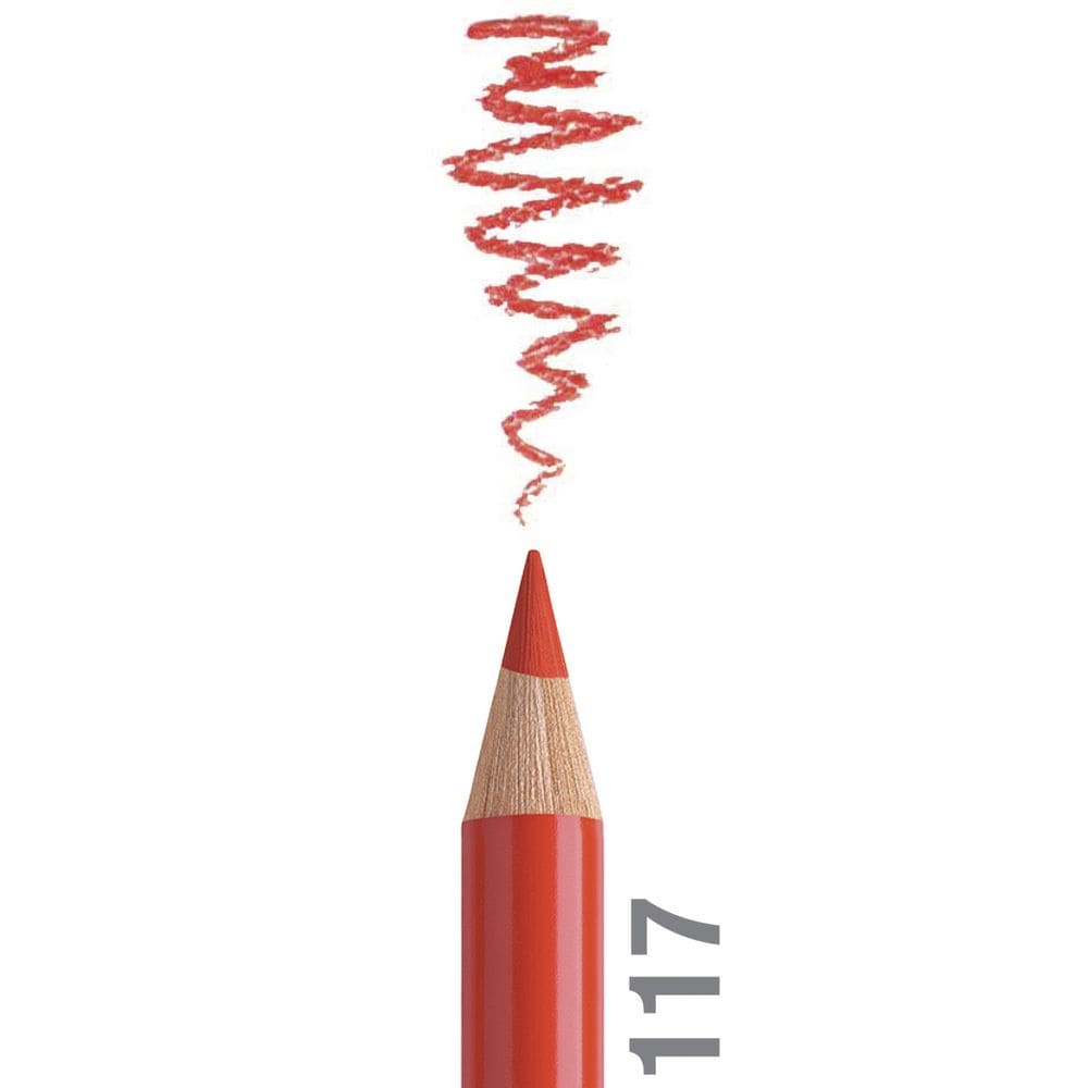 مداد رنگی فابرکاستل پلی کروم تکی کد 117 - Light Cadmium Red