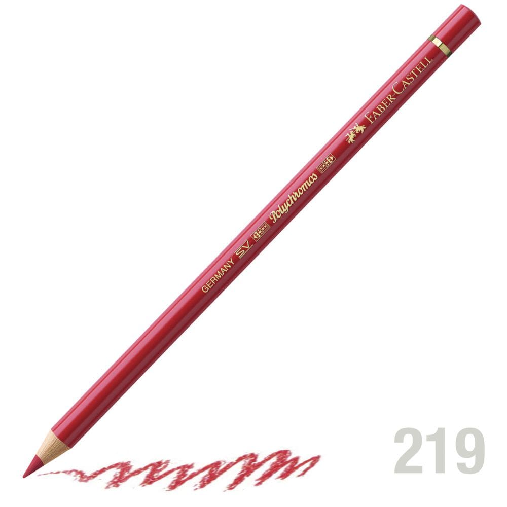 مداد رنگی فابرکاستل پلی کروم تکی کد 219 - Deep Scarlet Red