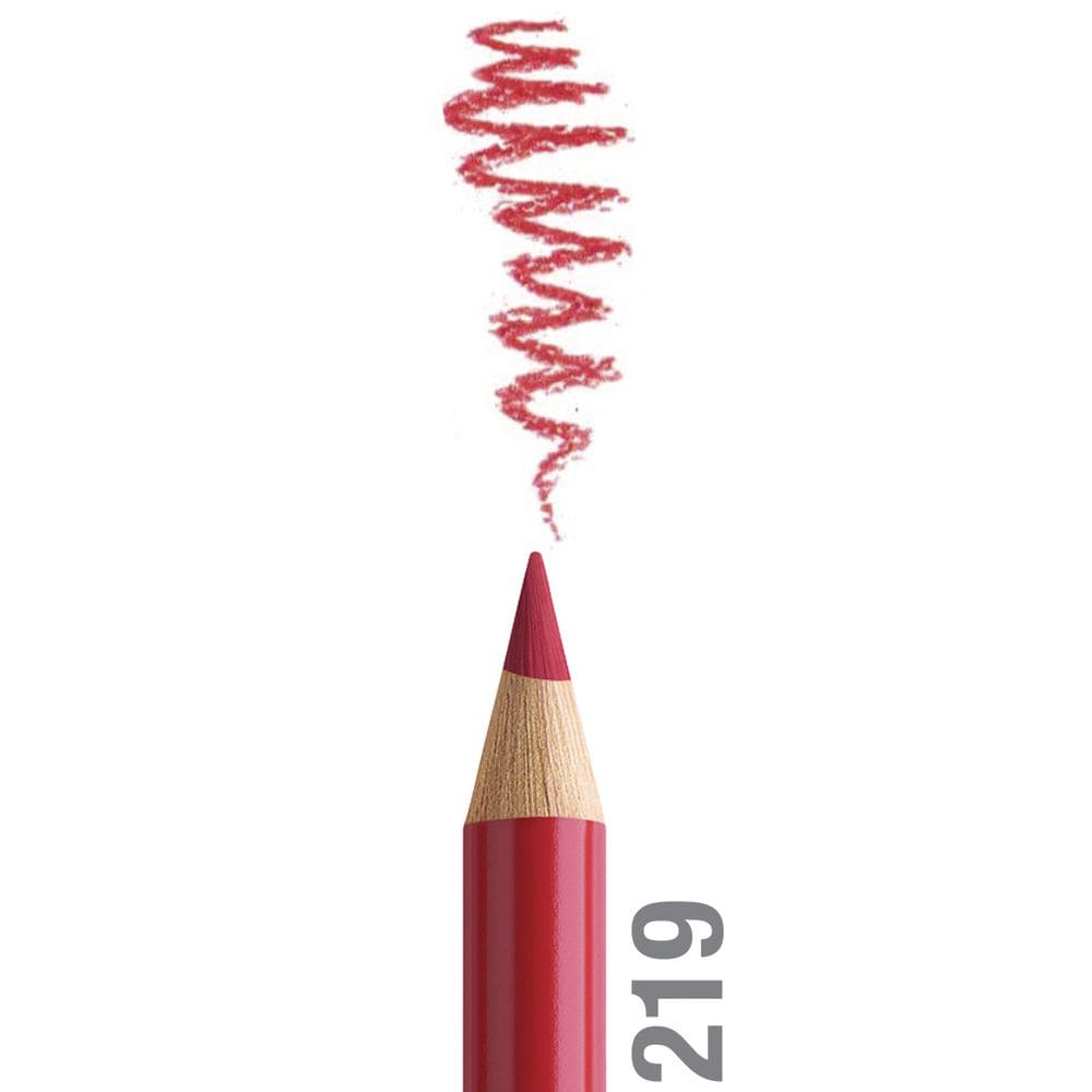 مداد رنگی فابرکاستل پلی کروم تکی کد 219 - Deep Scarlet Red