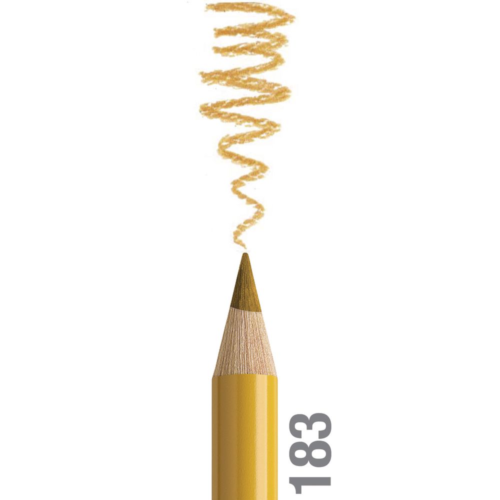 مداد رنگی فابرکاستل پلی کروم تکی کد 183 - Light Yellow Ochre