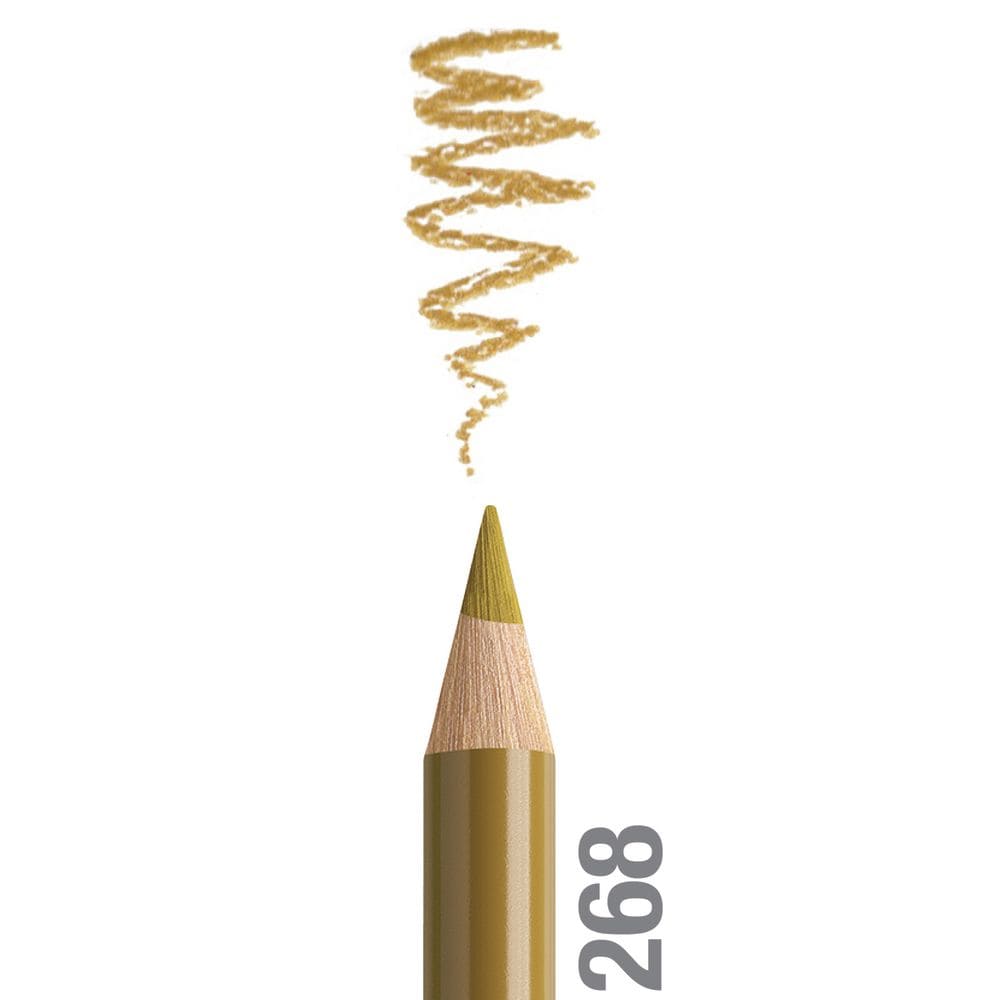 مداد رنگی فابرکاستل پلی کروم تکی کد 268 - Green Gold
