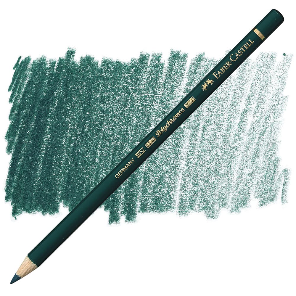 مداد رنگی فابرکاستل پلی کروم تکی کد 158 - Deep Cobalt Green