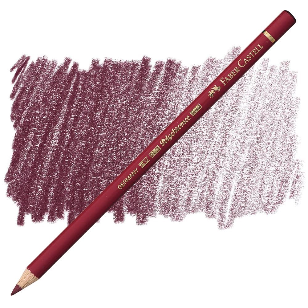 مداد رنگی فابرکاستل پلی کروم تکی کد 225 - Dark Red