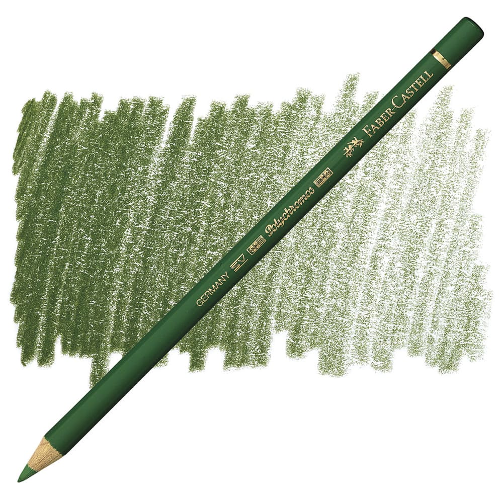 مداد رنگی فابرکاستل پلی کروم تکی کد 167 - Permanent Green Olive