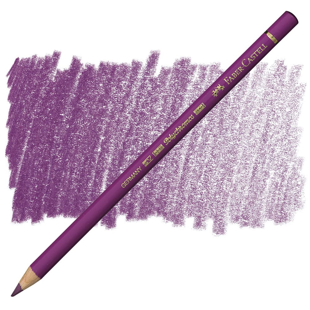 مداد رنگی فابرکاستل پلی کروم تکی کد 135 - Light Red Violet