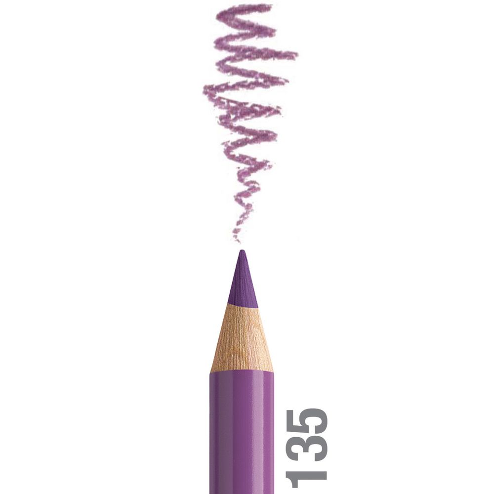 مداد رنگی فابرکاستل پلی کروم تکی کد 135 - Light Red Violet