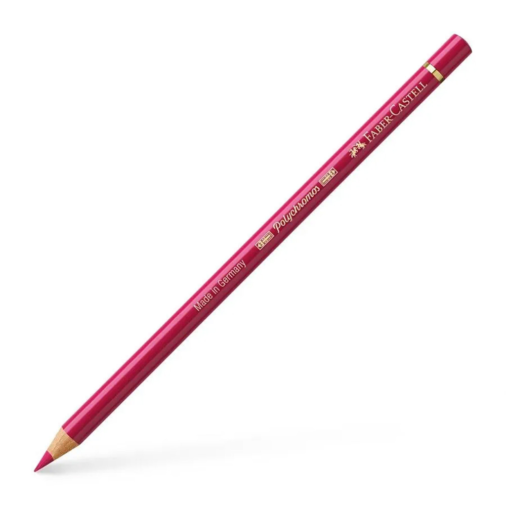 مداد رنگی فابرکاستل پلی کروم تکی کد 127 - Pink Carmine