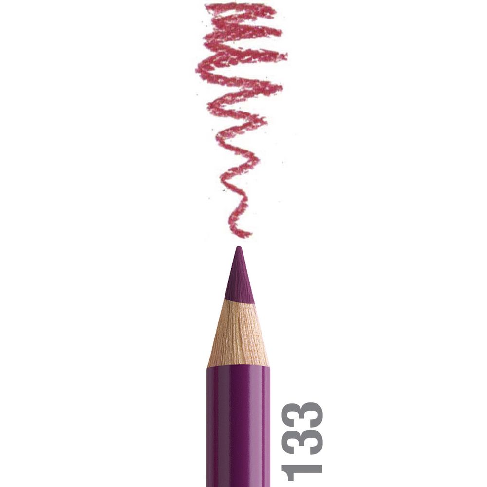 مداد رنگی فابرکاستل پلی کروم تکی کد 133 - Magenta