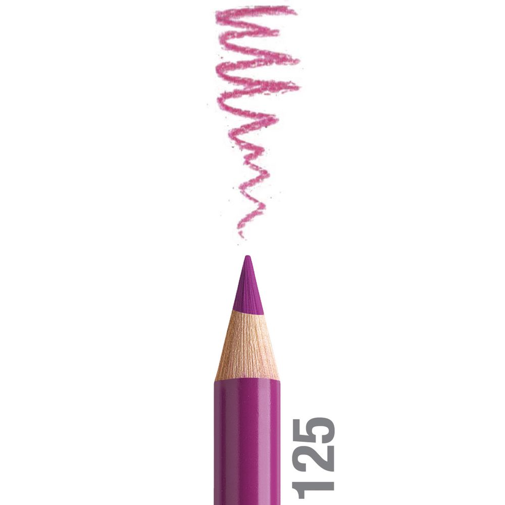 مداد رنگی فابرکاستل پلی کروم تکی کد 125 - Middle Purple Pink
