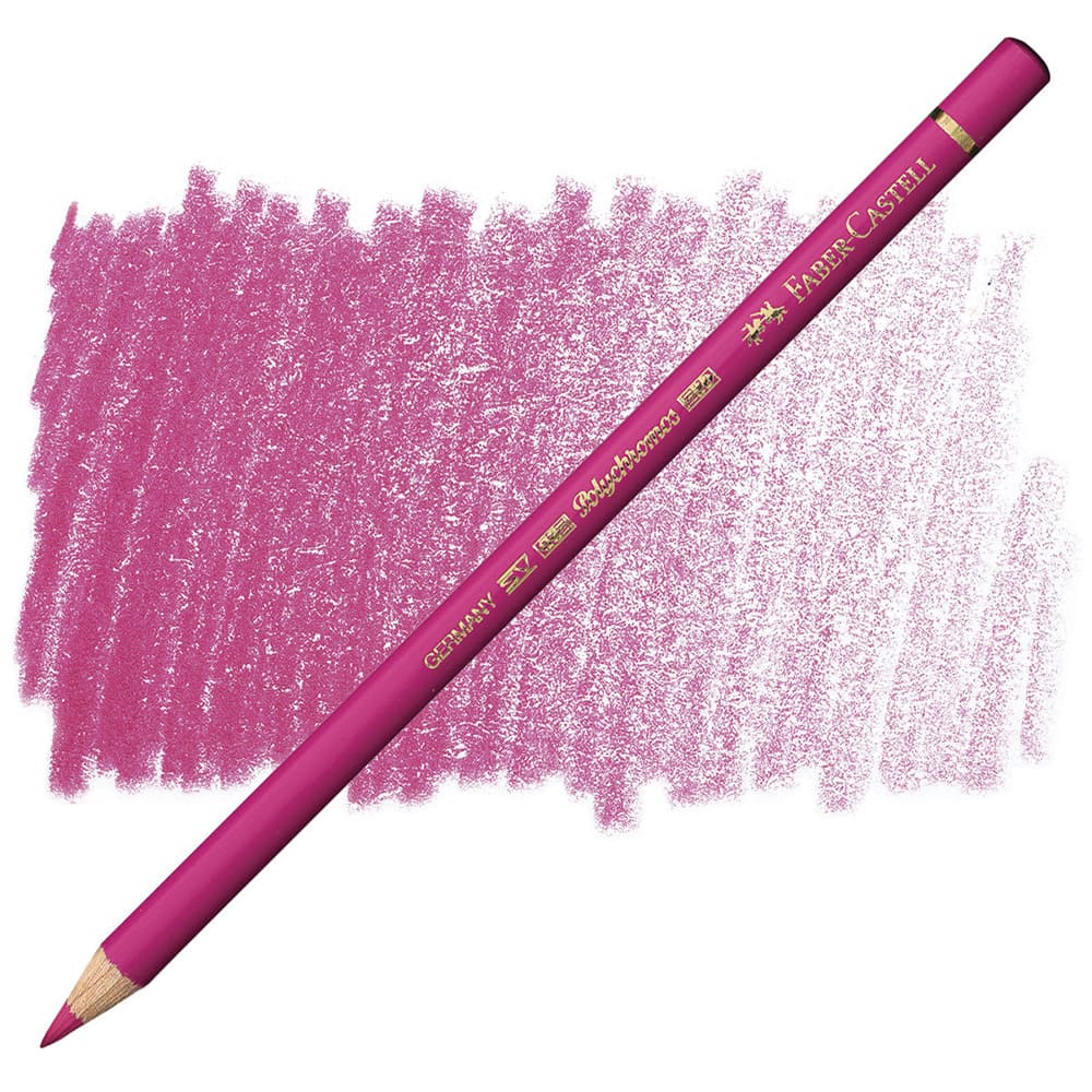 مداد رنگی فابرکاستل پلی کروم تکی کد 123 - Fuchsia