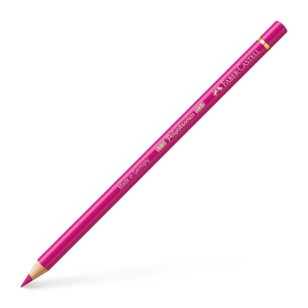 مداد رنگی فابرکاستل پلی کروم تکی کد 123 - Fuchsia