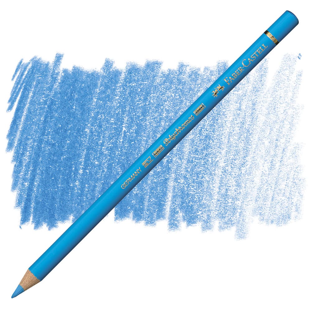 مداد رنگی فابرکاستل پلی کروم تکی کد 145 - Light Phthalo Blue
