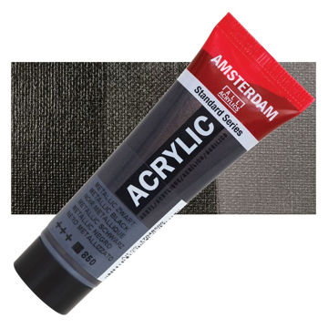 رنگ اکریلیک آمستردام 120 میل تکی کد Metallic Black - 850