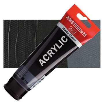 رنگ اکریلیک آمستردام 120 میل تکی کد Oxide Black - 735