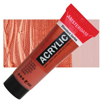 رنگ اکریلیک آمستردام 120 میل تکی کد Metallic Copper - 805