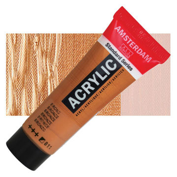 رنگ اکریلیک آمستردام 120 میل تکی کد Metallic Bronze - 811
