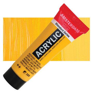 رنگ اکریلیک آمستردام 120 میل تکی کد Azo Yellow Medium - 269