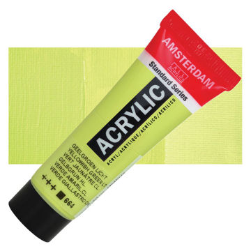 رنگ اکریلیک آمستردام 120 میل تکی کد Yellowish Green Light - 664
