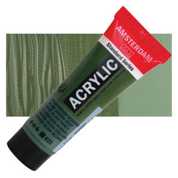 رنگ اکریلیک آمستردام 120 میل تکی کد Olive Green Deep - 622