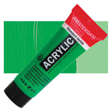 رنگ اکریلیک آمستردام 120 میل تکی کد Permanent Green Light - 618