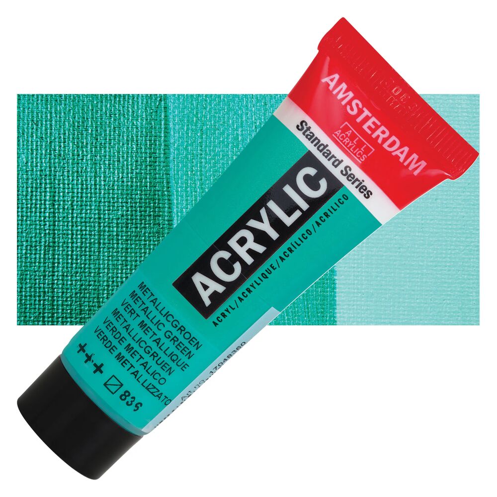 رنگ اکریلیک آمستردام 120 میل تکی کد Metallic Green - 836