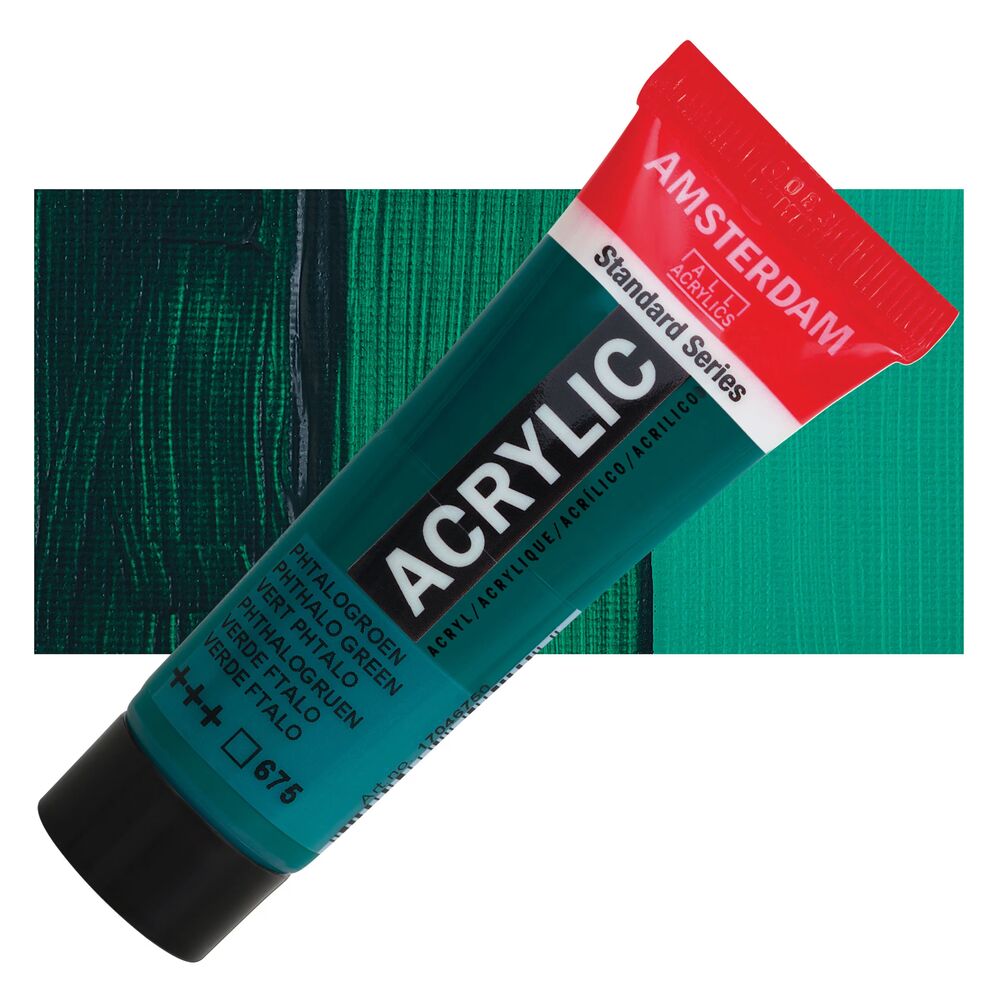 رنگ اکریلیک آمستردام 120 میل تکی کد Phthalo Green - 675