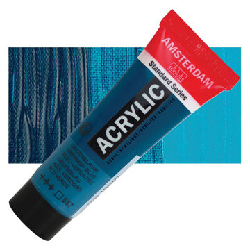 رنگ اکریلیک آمستردام 120 میل تکی کد Greenish Blue - 557