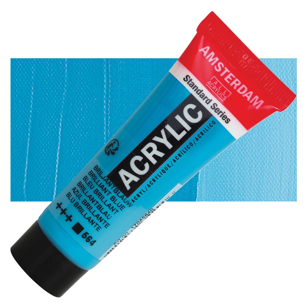رنگ اکریلیک آمستردام 120 میل تکی کد Brilliant Blue - 564