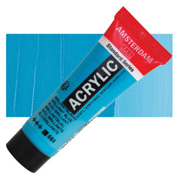 رنگ اکریلیک آمستردام 120 میل تکی کد Brilliant Blue - 564